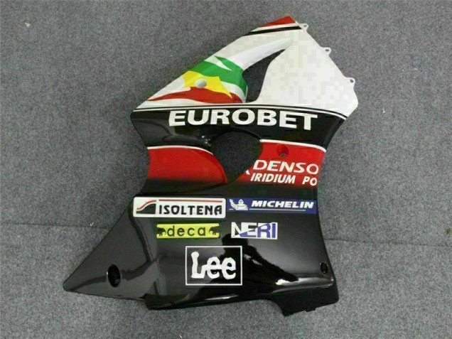 Carenado Moto ZX6R 2000-2002 - Negro Blanco Eurobet Carenado Moto ZX6R 2000-2002 - Negro Blanco Eurobet
