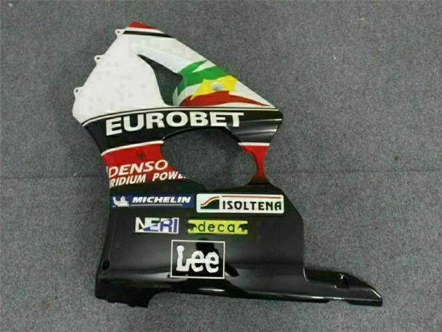 Carenado Moto ZX6R 2000-2002 - Negro Blanco Eurobet Carenado Moto ZX6R 2000-2002 - Negro Blanco Eurobet