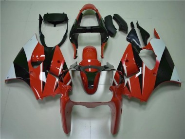 Carenado Moto ZX6R 2000-2002 - Rojo Negro Blanco