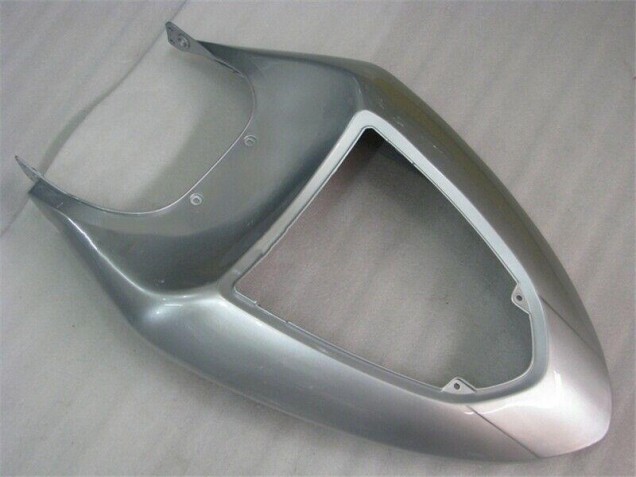 Carenado Moto ZX6R 2005-2006 - Plata Rojo Llamas