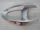 Carenado Moto ZX6R 2005-2006 - Plata Rojo Llamas