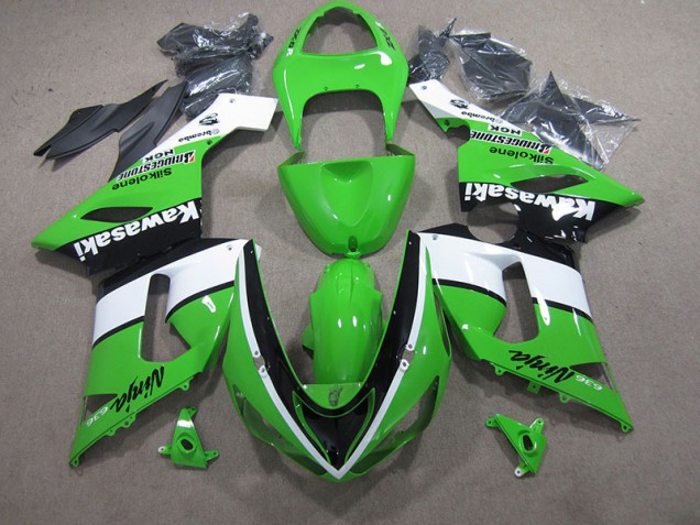 Carenado Moto ZX6R 2005-2006 - Verde Blanco Negro Ninja 636 Carenado Moto ZX6R 2005-2006 - Verde Blanco Negro Ninja 636