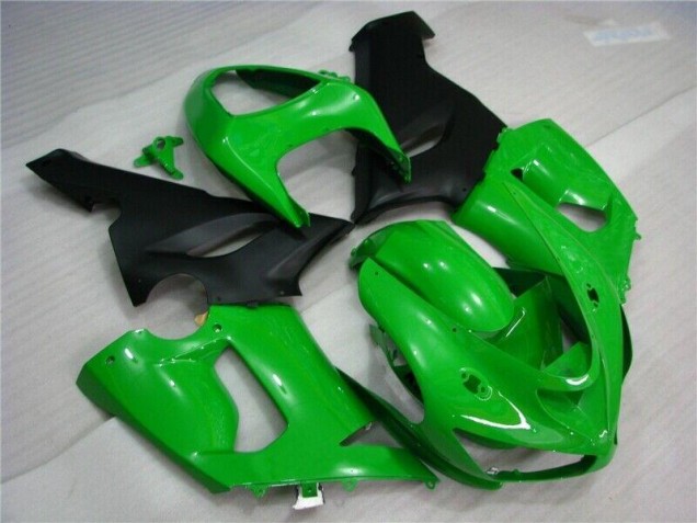 Carenado Moto ZX6R 2005-2006 - Verde Negro Mate