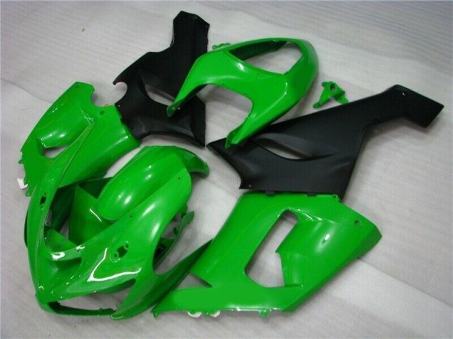Carenado Moto ZX6R 2005-2006 - Verde Negro Mate