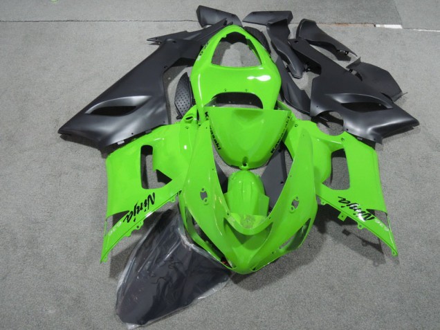 Carenado Moto ZX6R 2005-2006 - Verde Negro Ninja 636