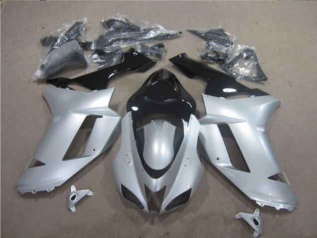 Carenado Moto ZX6R 2007-2008 - Plata Negro Carenado Moto ZX6R 2007-2008 - Plata Negro