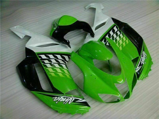 Carenado Moto ZX6R 2007-2008 - Verde Blanco Ninja Carenado Moto ZX6R 2007-2008 - Verde Blanco Ninja