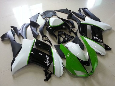Carenado Moto ZX6R 2007-2008 - Verde Negro Blanco
