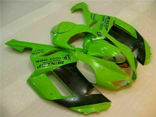 Carenado Moto ZX6R 2007-2008 - Verde Negro Dunlop Carenado Moto ZX6R 2007-2008 - Verde Negro Dunlop