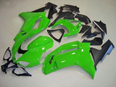 Carenado Moto ZX6R 2007-2008 - Verde Negro Mate