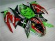 Carenado Moto ZX6R 2009-2012 - Negro Rojo Verde Motocard Carenado Moto ZX6R 2009-2012 - Negro Rojo Verde Motocard