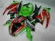 Carenado Moto ZX6R 2009-2012 - Negro Rojo Verde Motocard Carenado Moto ZX6R 2009-2012 - Negro Rojo Verde Motocard