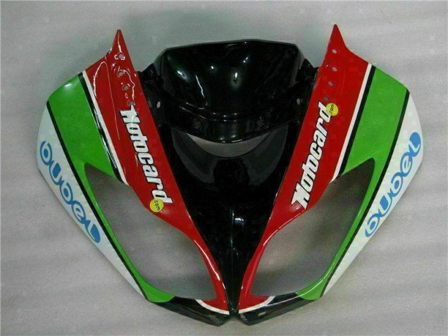 Carenado Moto ZX6R 2009-2012 - Negro Rojo Verde Motocard Carenado Moto ZX6R 2009-2012 - Negro Rojo Verde Motocard