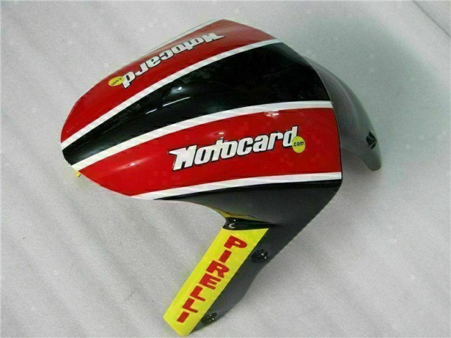 Carenado Moto ZX6R 2009-2012 - Negro Rojo Verde Motocard Carenado Moto ZX6R 2009-2012 - Negro Rojo Verde Motocard