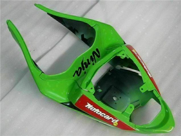 Carenado Moto ZX6R 2009-2012 - Negro Rojo Verde Motocard Carenado Moto ZX6R 2009-2012 - Negro Rojo Verde Motocard