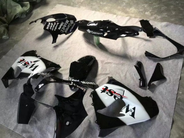 Carenado Moto ZX9R 2000-2001 - Brillante Negro Blanco Carenado Moto ZX9R 2000-2001 - Brillante Negro Blanco