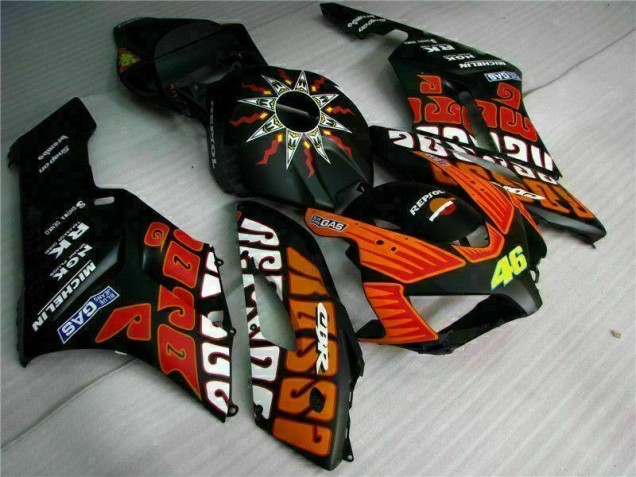 Carenado & Plástico Moto CBR 1000 RR 2004-2005 - Negro Naranja Carenado & Plástico Moto CBR 1000 RR 2004-2005 - Negro Naranja