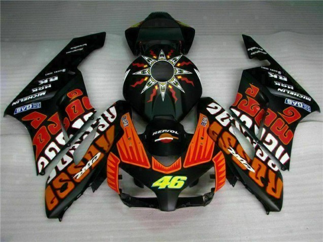 Carenado & Plástico Moto CBR 1000 RR 2004-2005 - Negro Naranja Carenado & Plástico Moto CBR 1000 RR 2004-2005 - Negro Naranja