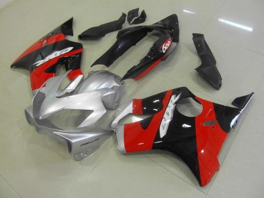 Carenado & Plástico Moto CBR 600 F4i 2004-2007 - Negro Rojo Plata