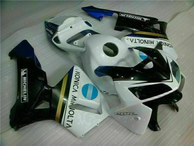 Carenado & Plástico Moto CBR 600 RR 2005-2006 - Blanco Negro Carenado & Plástico Moto CBR 600 RR 2005-2006 - Blanco Negro