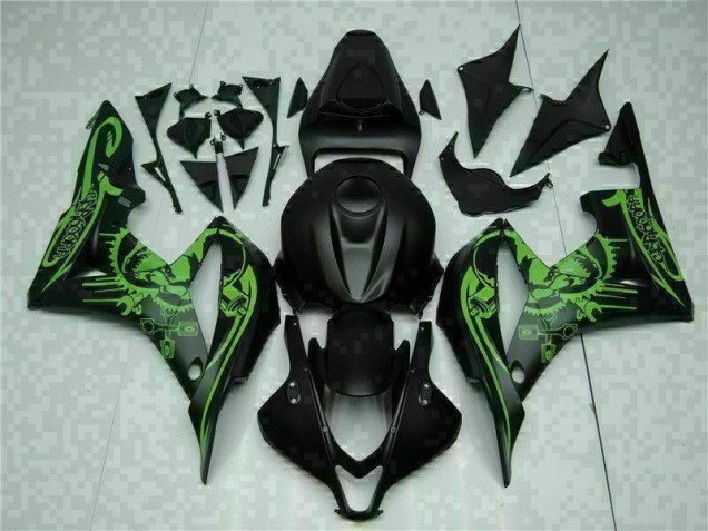Carenado & Plástico Moto CBR 600 RR 2007-2008 - Negro Verde Carenado & Plástico Moto CBR 600 RR 2007-2008 - Negro Verde