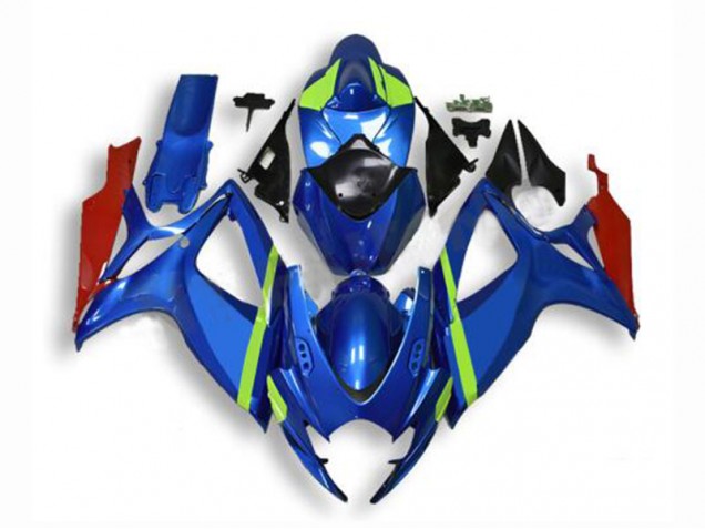 Carenado & Plástico Moto GSXR 600 / 750 K6 2006-2007 - Azul Carenado & Plástico Moto GSXR 600 / 750 K6 2006-2007 - Azul
