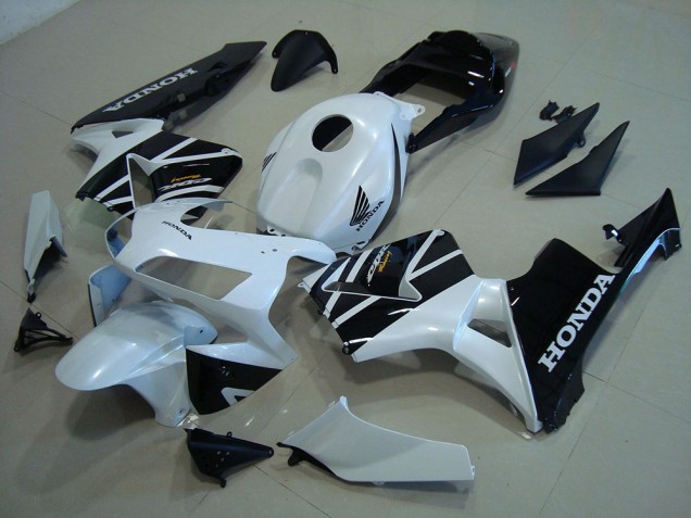 Carenados Moto CBR 600 RR 2003-2004 - Blanco Negro Carenados Moto CBR 600 RR 2003-2004 - Blanco Negro