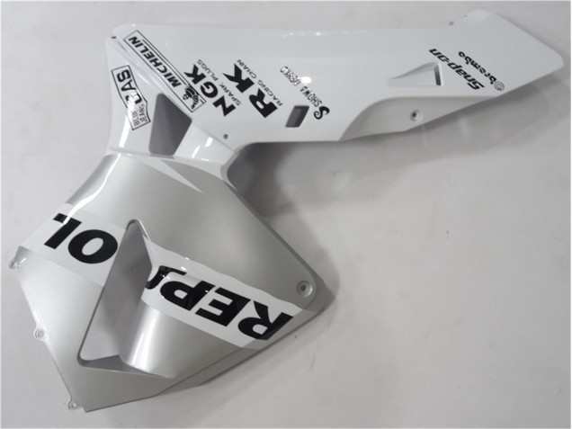 Carenados Moto CBR 600 RR 2003-2004 - Plata Blanco Negro Repsol Carenados Moto CBR 600 RR 2003-2004 - Plata Blanco Negro Repsol