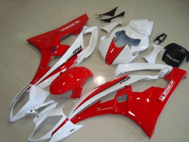Carenados Moto R6 2006-2007 - Rojo Blanco Carenados Moto R6 2006-2007 - Rojo Blanco