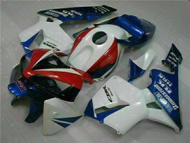 Carrocería Motocicletas CBR 600 RR 2005-2006 - Blanco Azul Carrocería Motocicletas CBR 600 RR 2005-2006 - Blanco Azul