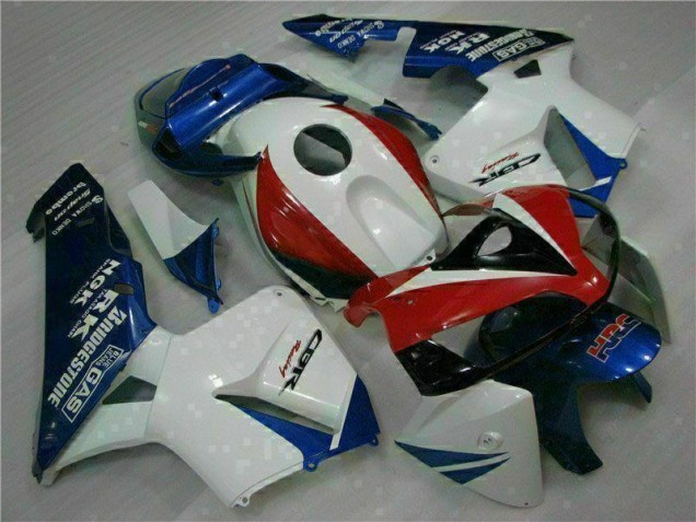 Carrocería Motocicletas CBR 600 RR 2005-2006 - Blanco Azul Carrocería Motocicletas CBR 600 RR 2005-2006 - Blanco Azul