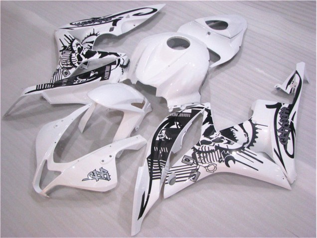 Carrocería Motocicletas CBR 600 RR 2007-2008 - Negro Blanco Carrocería Motocicletas CBR 600 RR 2007-2008 - Negro Blanco