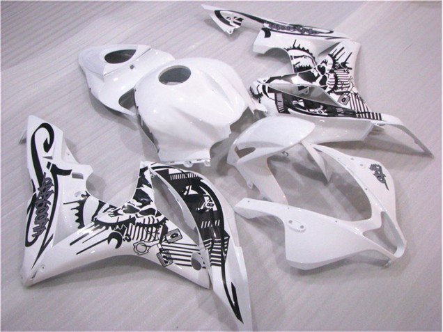 Carrocería Motocicletas CBR 600 RR 2007-2008 - Negro Blanco Carrocería Motocicletas CBR 600 RR 2007-2008 - Negro Blanco