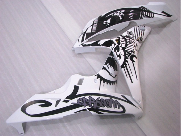 Carrocería Motocicletas CBR 600 RR 2007-2008 - Negro Blanco Carrocería Motocicletas CBR 600 RR 2007-2008 - Negro Blanco