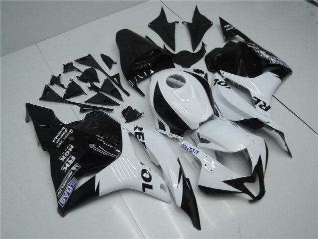 Carrocería Motocicletas CBR 600 RR 2009-2012 - Blanco Negro Carrocería Motocicletas CBR 600 RR 2009-2012 - Blanco Negro