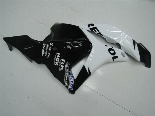 Carrocería Motocicletas CBR 600 RR 2009-2012 - Blanco Negro Carrocería Motocicletas CBR 600 RR 2009-2012 - Blanco Negro