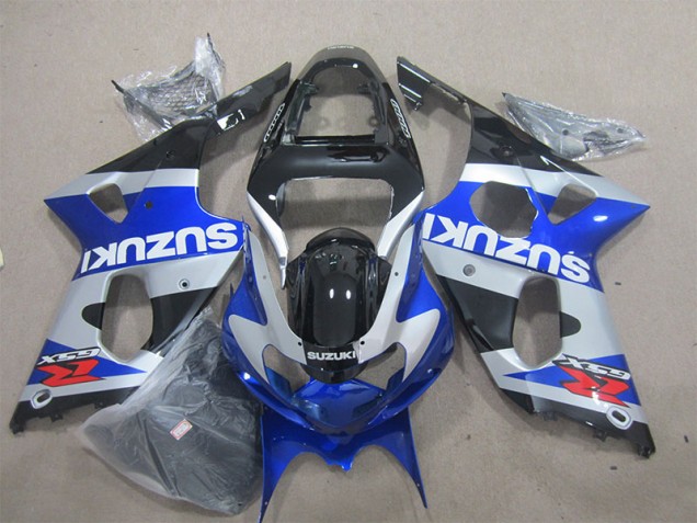 Carrocería Motocicletas GSXR 1000 K1 2000-2002 - Azul Blanco Calcomanía Carrocería Motocicletas GSXR 1000 K1 2000-2002 - Azul Blanco Calcomanía