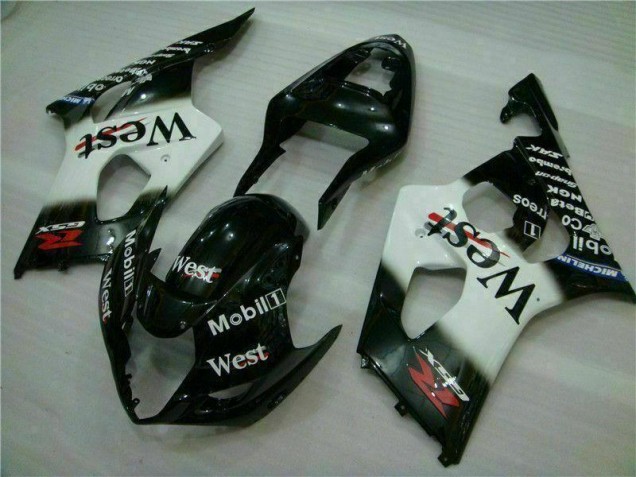 Carrocería Motocicletas GSXR 1000 K3 2003-2004 - Blanco Negro Carrocería Motocicletas GSXR 1000 K3 2003-2004 - Blanco Negro