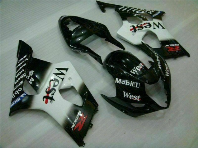 Carrocería Motocicletas GSXR 1000 K3 2003-2004 - Blanco Negro Carrocería Motocicletas GSXR 1000 K3 2003-2004 - Blanco Negro
