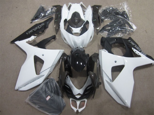 Carrocería Motocicletas GSXR 1000 K9 2009-2016 - Blanco Negro Carrocería Motocicletas GSXR 1000 K9 2009-2016 - Blanco Negro
