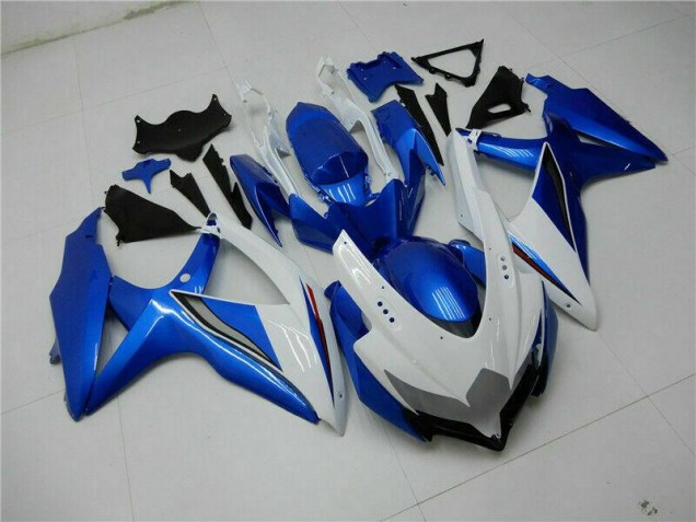 Carrocería Motocicletas GSXR 600 / 750 K8 2008-2010 - Azul Blanco Carrocería Motocicletas GSXR 600 / 750 K8 2008-2010 - Azul Blanco