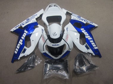 Carrocería Motocicletas GSXR 600 K1 K2 K3 2001-2003 - Blanco Azul Motul