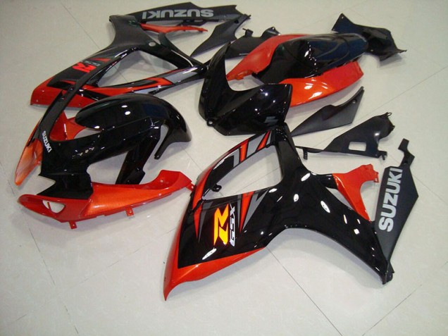 Carrocería Motocicletas GSXR 750 K6 2006-2007 - Negro Rojo Carrocería Motocicletas GSXR 750 K6 2006-2007 - Negro Rojo