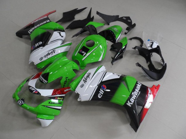 Carrocería Motocicletas ZX 250R 2008-2012 - Verde Blanco Negro Carrocería Motocicletas ZX 250R 2008-2012 - Verde Blanco Negro