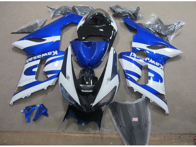 Carrocería Motocicletas ZX6R 2005-2006 - Azul Blanco Carrocería Motocicletas ZX6R 2005-2006 - Azul Blanco