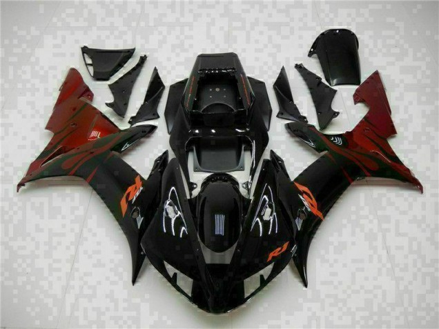 Completo ABS Moto Plástico R1 2002-2003 - Negro Completo ABS Moto Plástico R1 2002-2003 - Negro