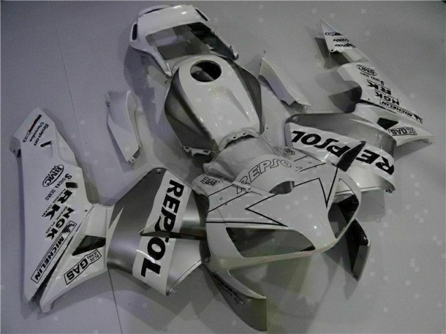 Inyección Kit Carenado Moto CBR 600 RR 2003-2004 - Blanco Repsol Inyección Kit Carenado Moto CBR 600 RR 2003-2004 - Blanco Repsol