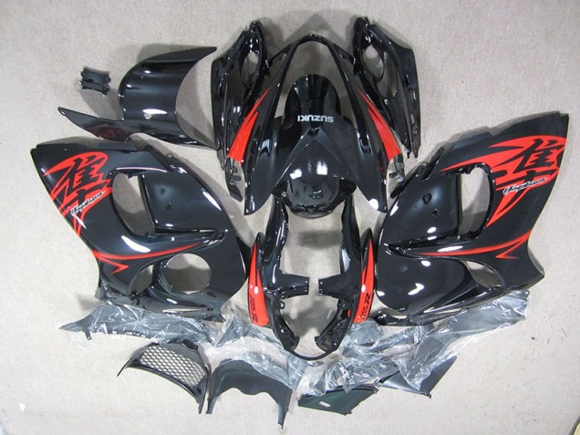 Inyección Kit Carenado Moto GSXR 1300 Hayabusa 2008-2019 - Negro Rojo Inyección Kit Carenado Moto GSXR 1300 Hayabusa 2008-2019 - Negro Rojo