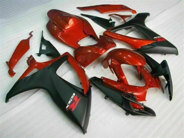 Inyección Kit Carenado Moto GSXR 600 / 750 K6 2006-2007 - Rojo Negro Inyección Kit Carenado Moto GSXR 600 / 750 K6 2006-2007 - Rojo Negro