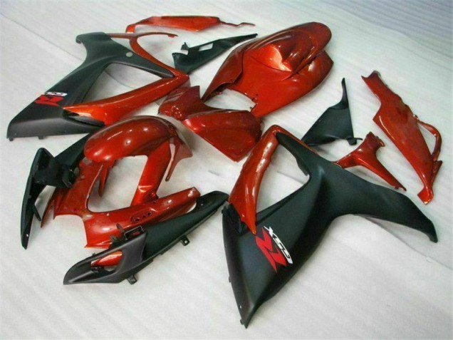 Inyección Kit Carenado Moto GSXR 600 / 750 K6 2006-2007 - Rojo Negro Inyección Kit Carenado Moto GSXR 600 / 750 K6 2006-2007 - Rojo Negro